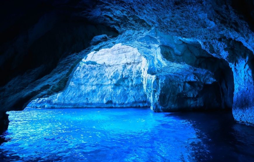 The Shipwreck and the Blue Caves Privately yours – The Most Photographed View in Greece (Group Price)