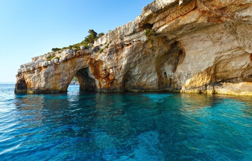 The Shipwreck and the Blue Caves Privately yours – The Most Photographed View in Greece (Group Price)