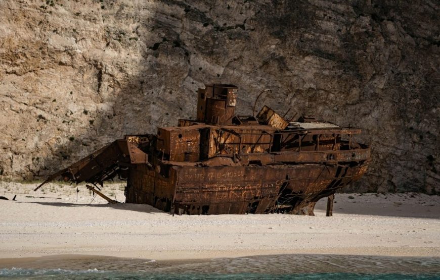 The Shipwreck and the Blue Caves Privately yours – The Most Photographed View in Greece (Group Price)