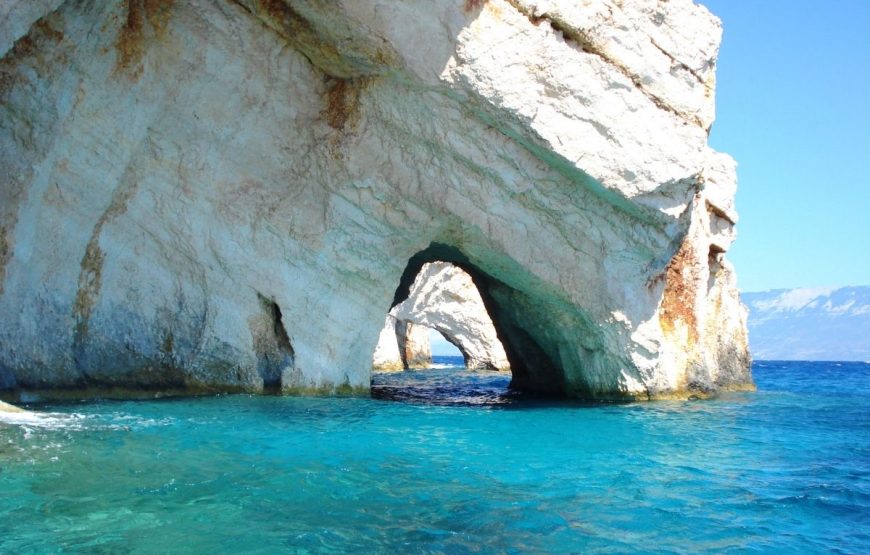 The Shipwreck and the Blue Caves Privately yours – The Most Photographed View in Greece (Group Price)