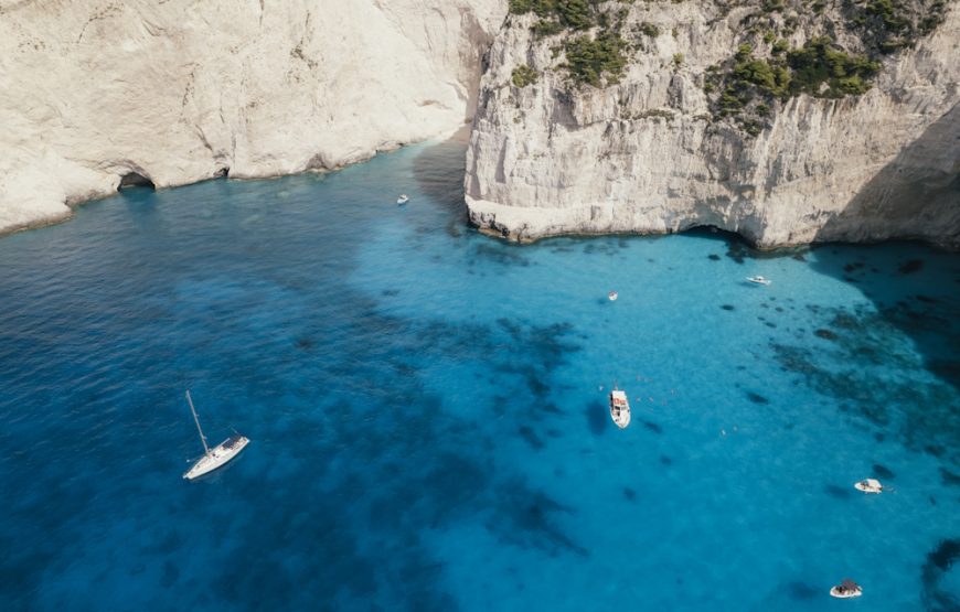 6-Hour Private Sunset Cruise to Shipwreck Beach and the Blue Caves — M/Y Catalina