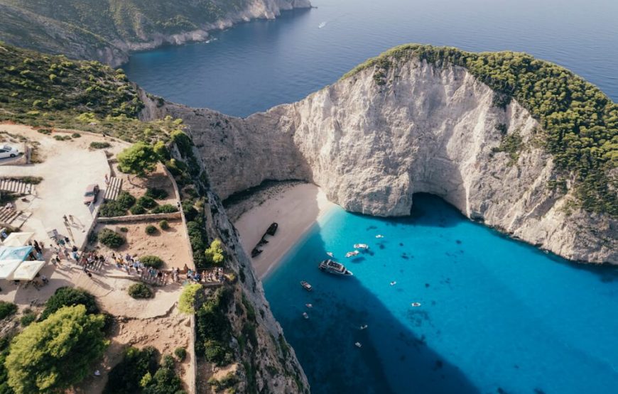 The Shipwreck and the Blue Caves Privately yours – The Most Photographed View in Greece (Group Price)